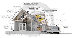 House construction technical details
