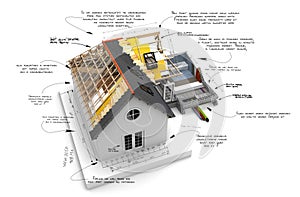 House construction technical details