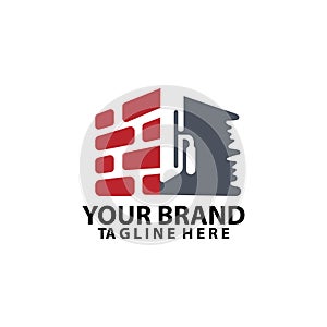 house construction vector logo design