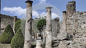 The House of Cornelius in Pompeii is a large, wealthy home from the Roman era