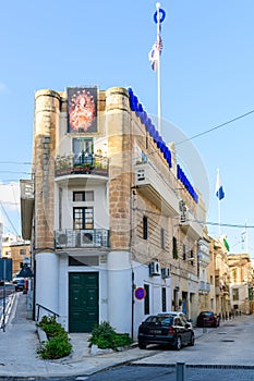 House on the corner of Triq Dom Mintoff and Triq Fuq San Pawl, Bormla, Malta, Europe photo