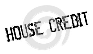 House Credit rubber stamp photo