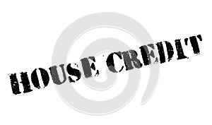 House Credit rubber stamp photo