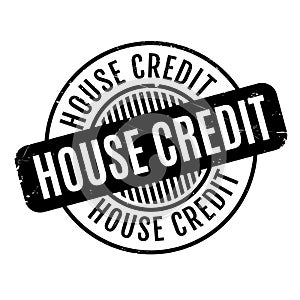 House Credit rubber stamp photo