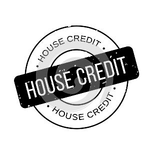 House Credit rubber stamp photo