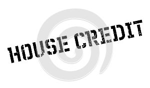 House Credit rubber stamp photo