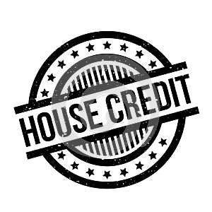 House Credit rubber stamp photo