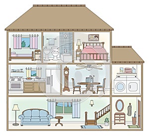 House cross-section