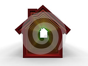 House cutout - energy efficiency concept