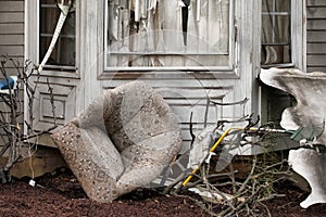 House damaged by disaster