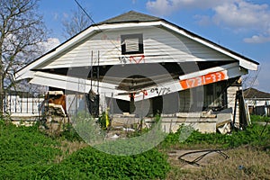 House Damanged in Hurricane Katrina photo