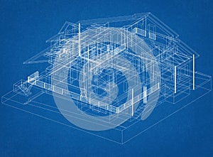 House Design Architect Blueprint