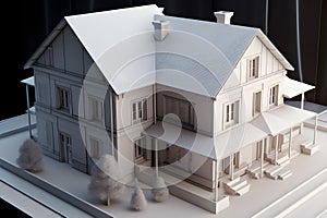 House, design, drawing, architectural plan 3D, Generative AI