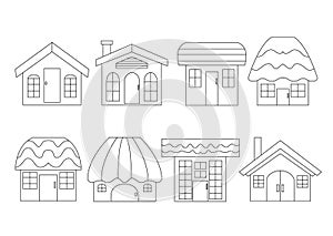 house design on white background illustration vector