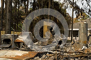House Destroyed by Fire photo