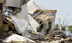 House Destroyed by Tornado photo