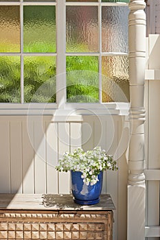 House Detail Stained Glass Window