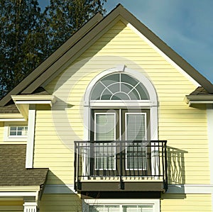 House Detail Yellow Siding