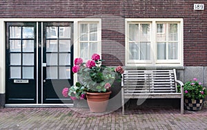 A House Door in Amsterdam