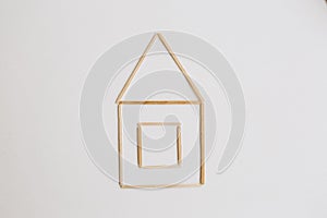 house drawn sheet paper simplicity symbol family