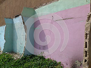 A HOUSE AFTER EARTHQUAKE