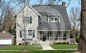 House with Enclosed Porch