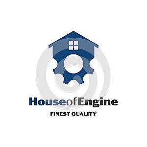 House of Engine Logo Design