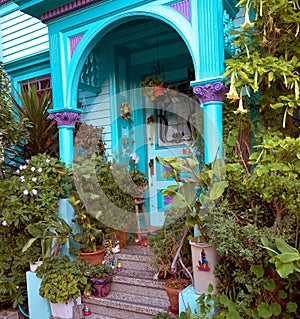 House entrance at Haight and Ashbury