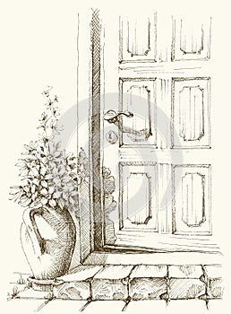 House entry door