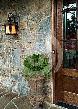 House entry exterior details