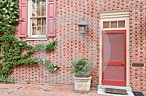 House exterior in Philadelphia historic district