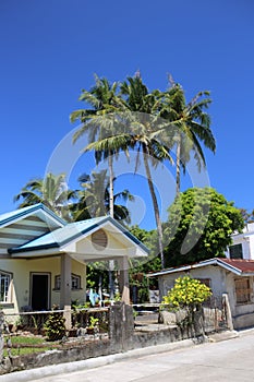 House exterior in a tropical location