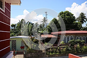 House exterior in a tropical location