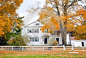 House in fall