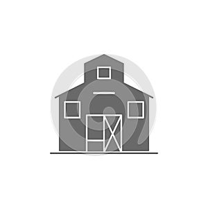 House, farm icon. Simple vector agriculture icons for ui and ux, website or mobile application