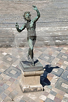 House of Faun and its shadow - Pompeii