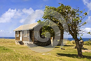 House in a field