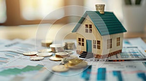 The House and Financial Documents.AI generated image