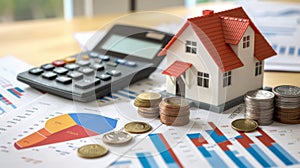 The house and the financial documents. AI generated