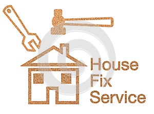 House fix service sign