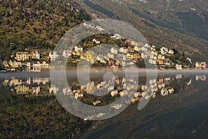 House by the fjord. Odda, Norway