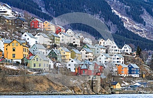 House by the fjord. Odda, Norway