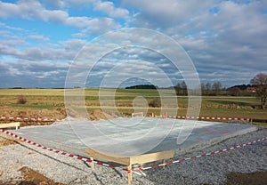 House foundation in nature