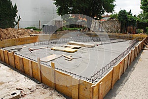 House Foundation Preparation photo