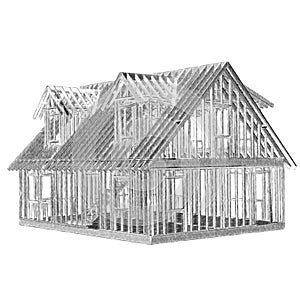 House frame right front