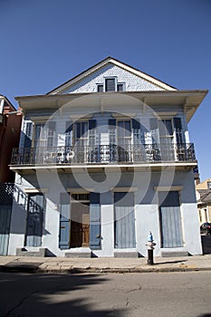 House in French Quarter New Orleans Louisiana USA