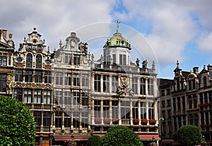 House Front at Grand Place in Brussels