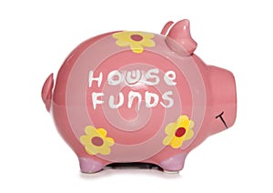 House funds piggy bank photo
