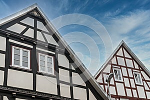 House gable of a half timbered House
