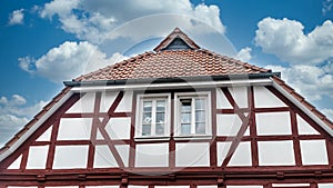 House gable of a half timbered House